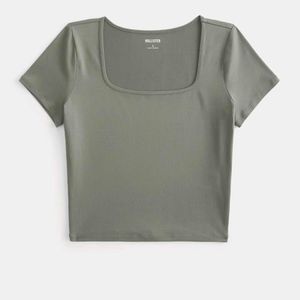 Women Soft Stretch Fabric Square Neck Top