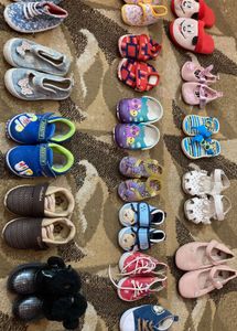 18 Pairs Of Baby Girl Footwear Bundle