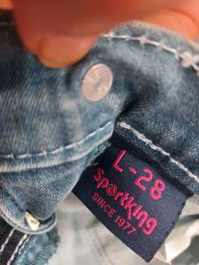 Girls Light Blue Denim Shorts