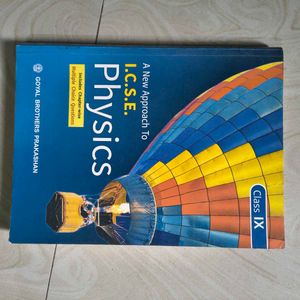 I.C.S.E. Physics Class IX Textbook