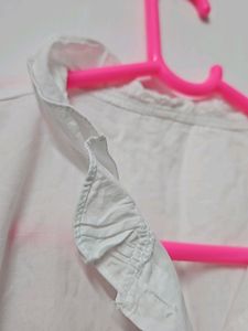 White Semi Formal And Casual Shirt.