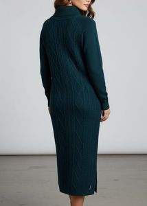Elegant Knit Sweater Dress