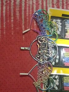 Combo Birthday Candles With Birthday Stomp's.