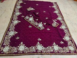 Purple Heavy 💜 Saree With Blouse ✨🔥🫰