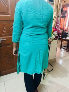 Women’s Green A- Line Kurti