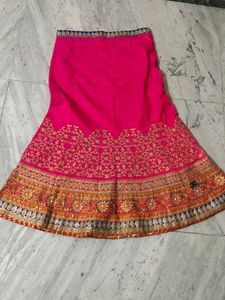 UNSTITCH MULTY COLOR LEHENGA