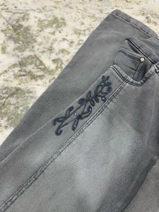 Embroidered Denim Jeans