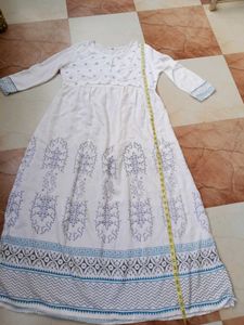 White Printed Maxi Dress