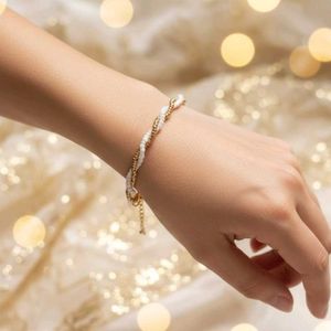 Elegant Golden Beaded Bracelet 💛