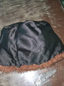 Vintage Brown Furry Rug
