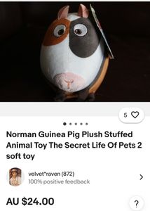 Norman Guinea Pig Plush Stuffed Animal Toy