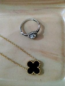 FREE Ring With Clover Necklace