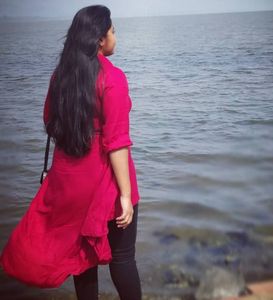 Dark Red Long Top
