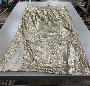 Sequin Slit Skirt