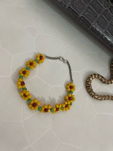 Sunflower Beaded Bracelet