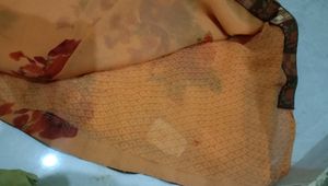 New Pink Printed Saree
