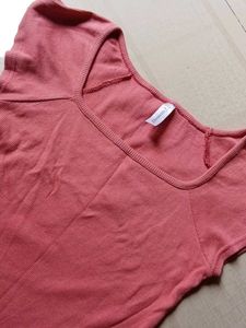 Ribbed Square Neck Top