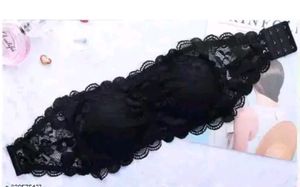 Net Bra With Transparent Strip And Removable Pad