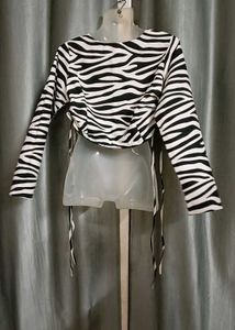 Zebra Print New Top 🤍🖤