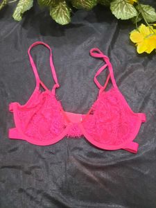 Hot Pink Lace Bralette