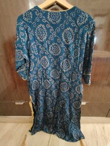 Elegant Blue Printed Kurta