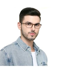Transparent Brown Full Rim Rectangle Lenskart Air