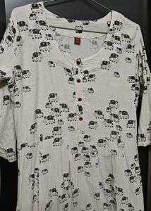 Elephant Print Kurta
