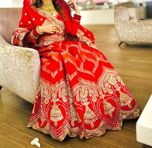 Pink/Multicolour Lehanga with dupatta