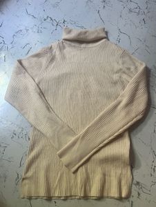 Beige Turtleneck