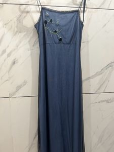 Classy Pinteresty Blue Maxi Dress Y2k Coquette
