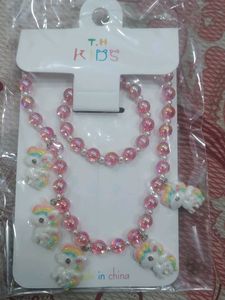 Unicorn Necklace &amp; Bracelet Set