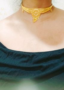 One Gram Gold Choker Necklace Cum Bajuband