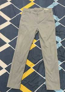 Zara lime green cotton blend trouser(casual&Formal