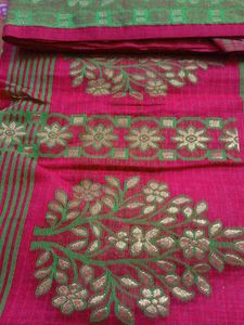 Elegant Red &amp; Green Saree