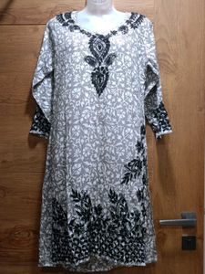 Black &amp; White Ethnic Kurta Set