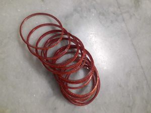 Orange Glitter Bangles