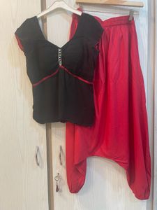 Ethnic Top & Harem Pants Set