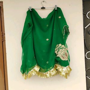 Green Rajputi Poshak