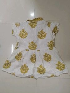 Floral Print White Dress