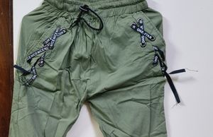Olive Green Trouser For Women