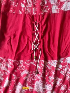 Smooth Red Colour Kurtha