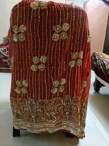 Red Bridal Saree Full Work