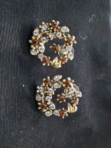 Floral Wreath Stud Earrings