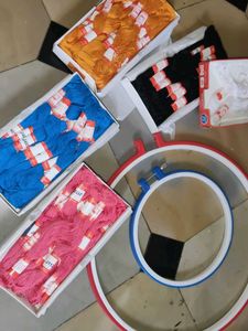 Embroidery Floss &amp; Hoops Bundle
