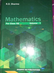 Class 12th Rd Sharma Vol. 1