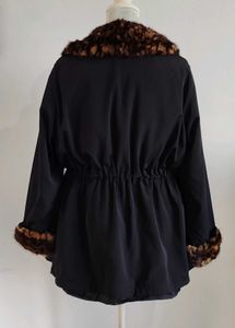 Vintage Elegant Black Coat