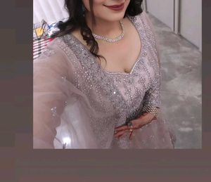 Beautiful Gown With Heavy Dupatta
