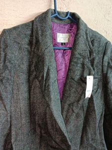 IVANA MILANO Formal Blazer Winter Coat Grey