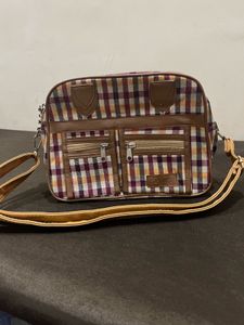 Vintage Plaid Shoulder Bag
