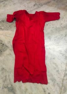 Red Kurta Set